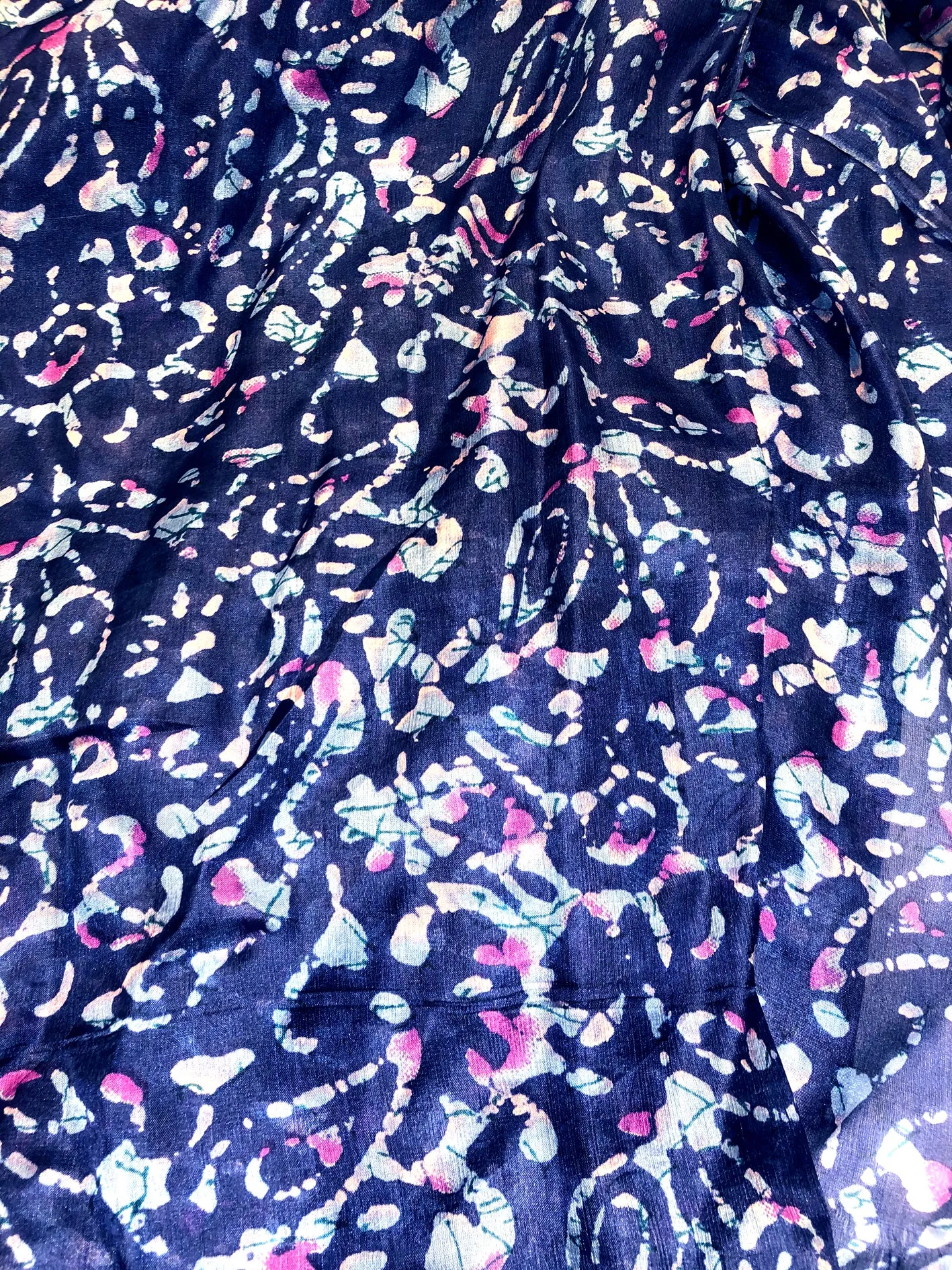 100% Natural Silk Printed XL Foulard ref-rfxlfs0004