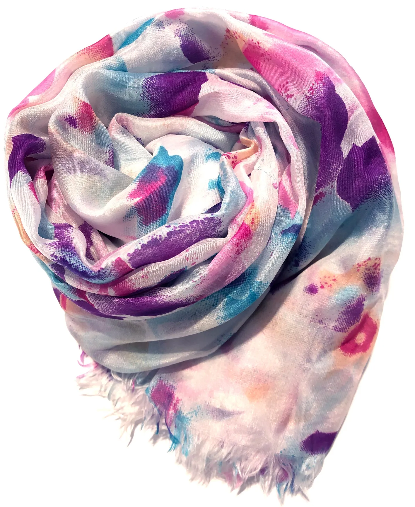 100% Natural Silk Printed XL Foulard ref-rfxlfs0008