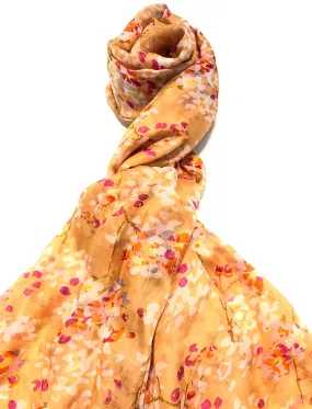 100% Natural Silk Printed XL Foulard ref-rfxlfs0041