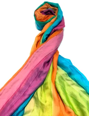 100% Natural Silk Printed XL Foulard ref-rfxlfs0065