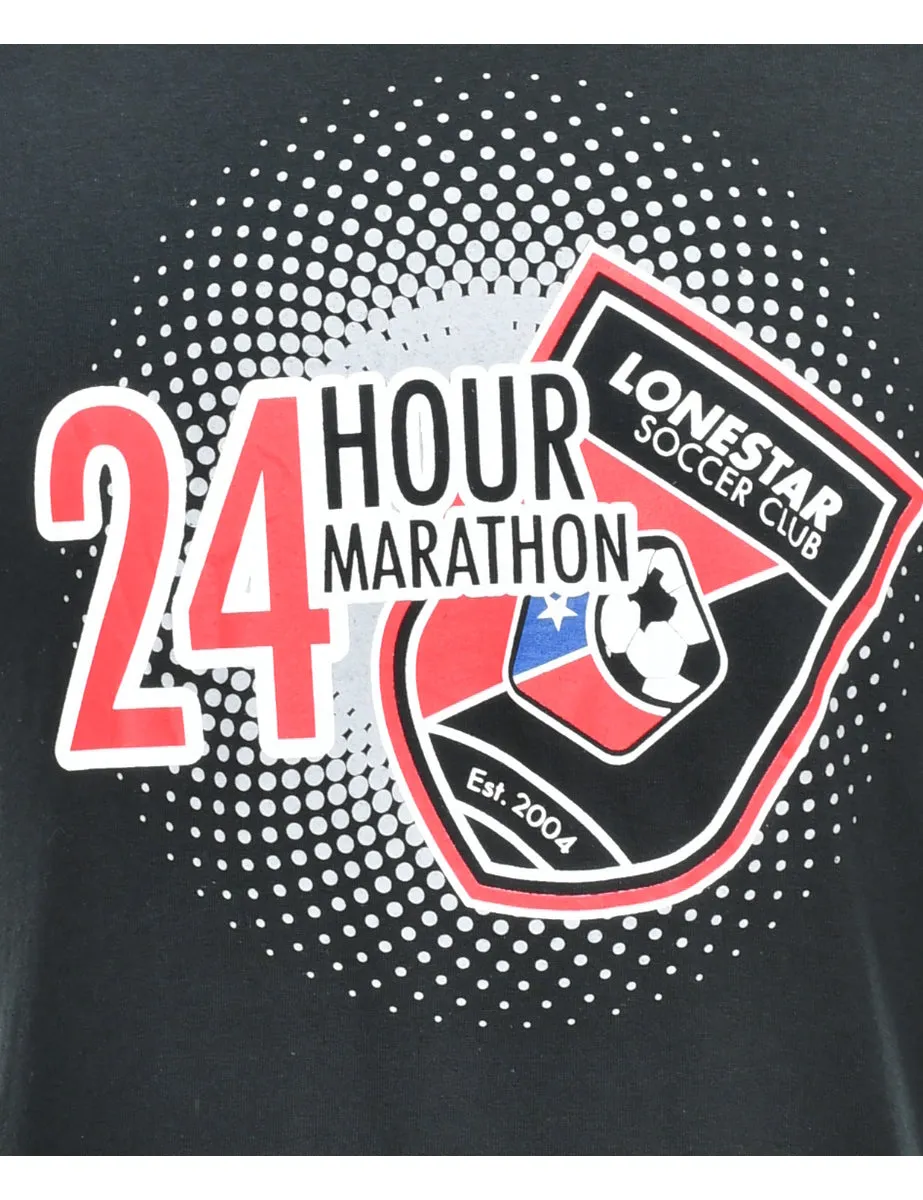 24 Hour Marathon Printed T-shirt - S