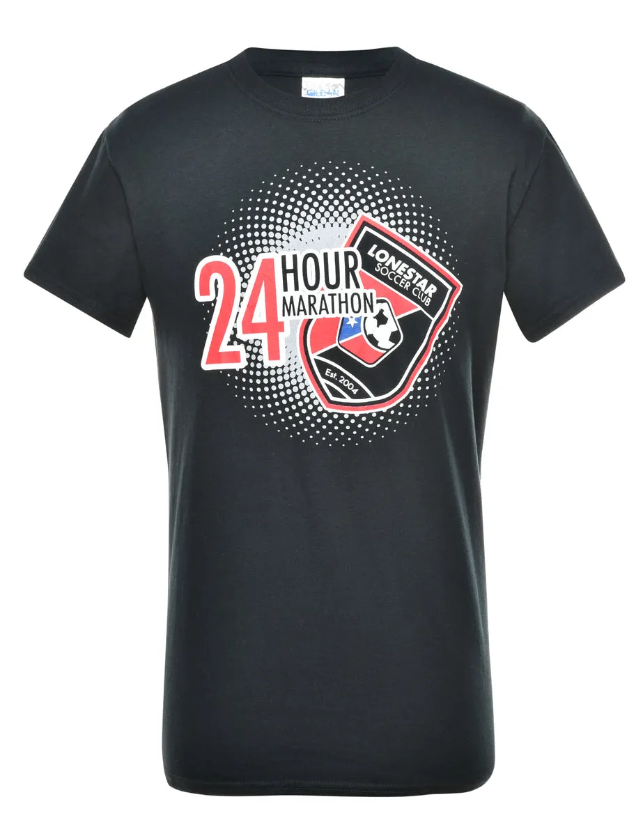 24 Hour Marathon Printed T-shirt - S