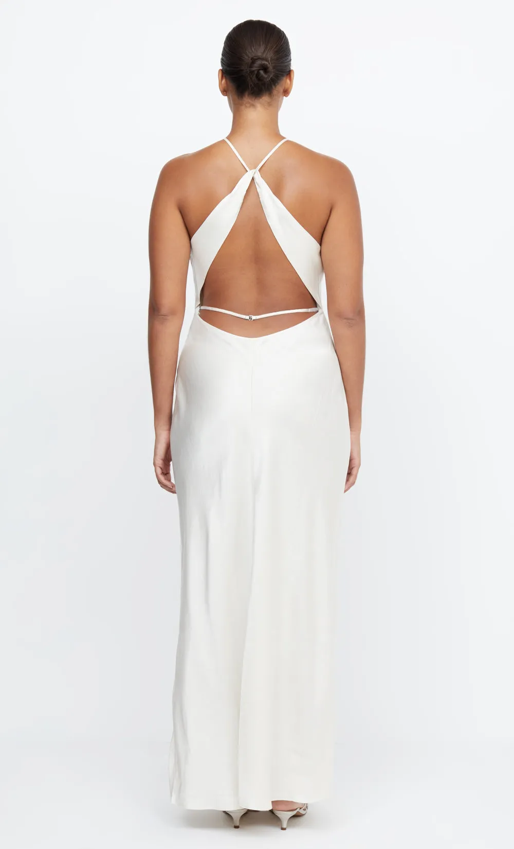 ADORE HALTER MAXI DRESS - CREAM