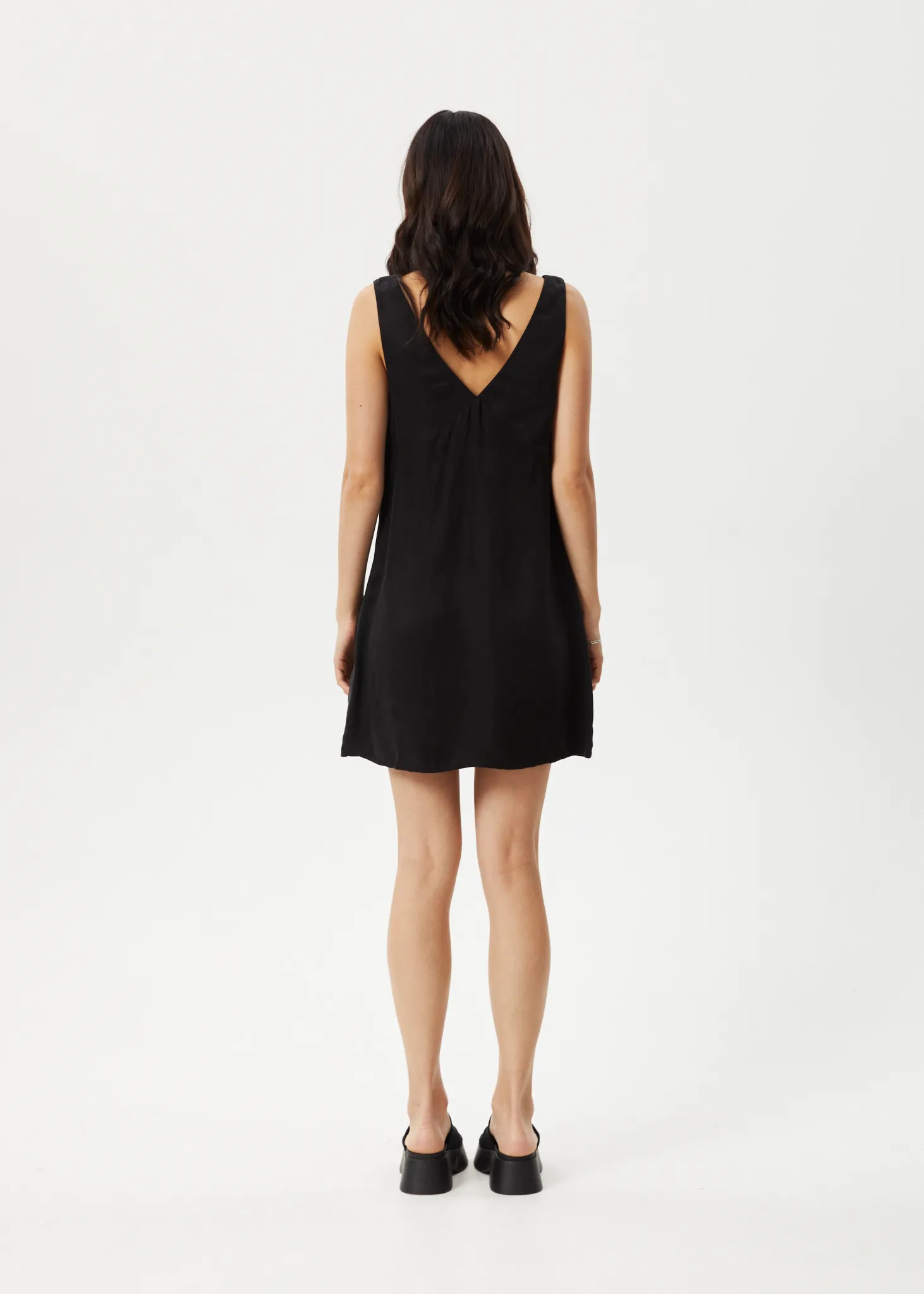 AFENDS Womens Grace - Cupro Mini Dress - Black