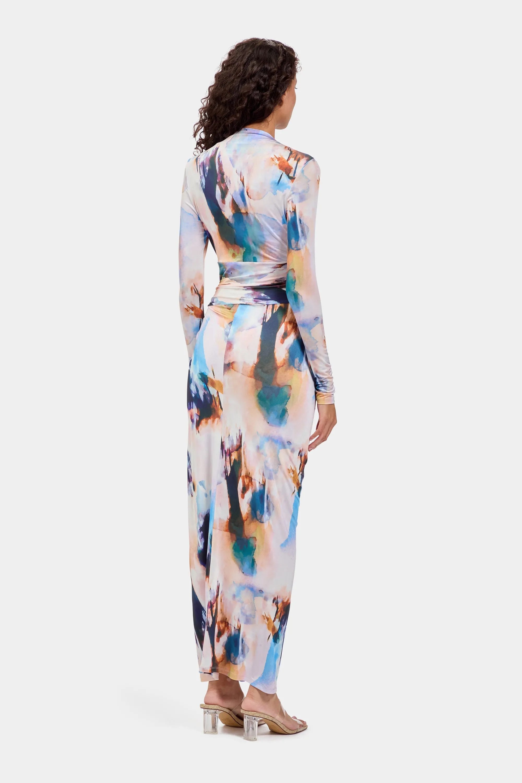 Athena Dress Abstract Print