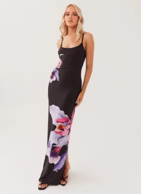 Bad News Mesh Maxi Dress - Black Tulip