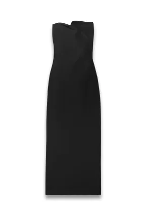 Bardon Strapless Grain de Poudre Wool and Silk-blend Maxi Dress