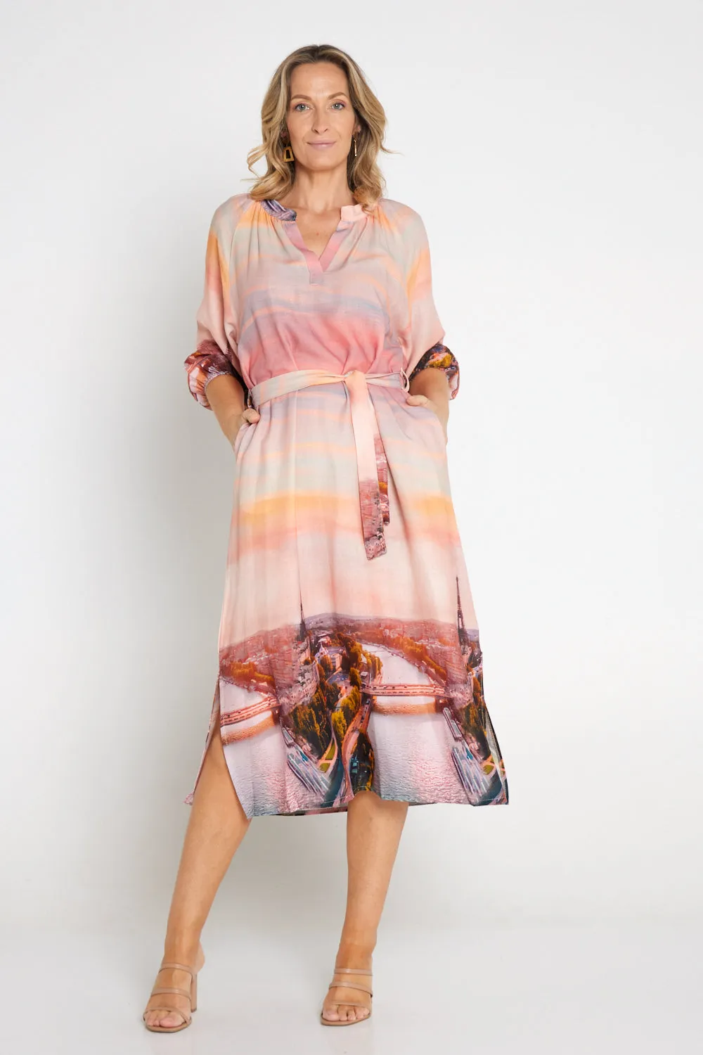 Belita Linen Dress - La Vie en Rose