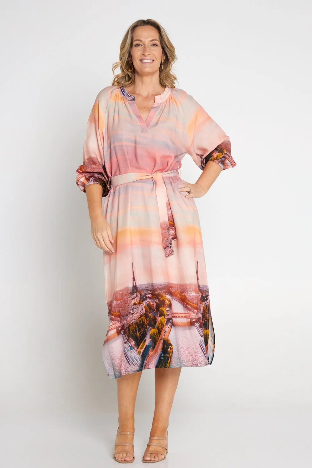 Belita Linen Dress - La Vie en Rose