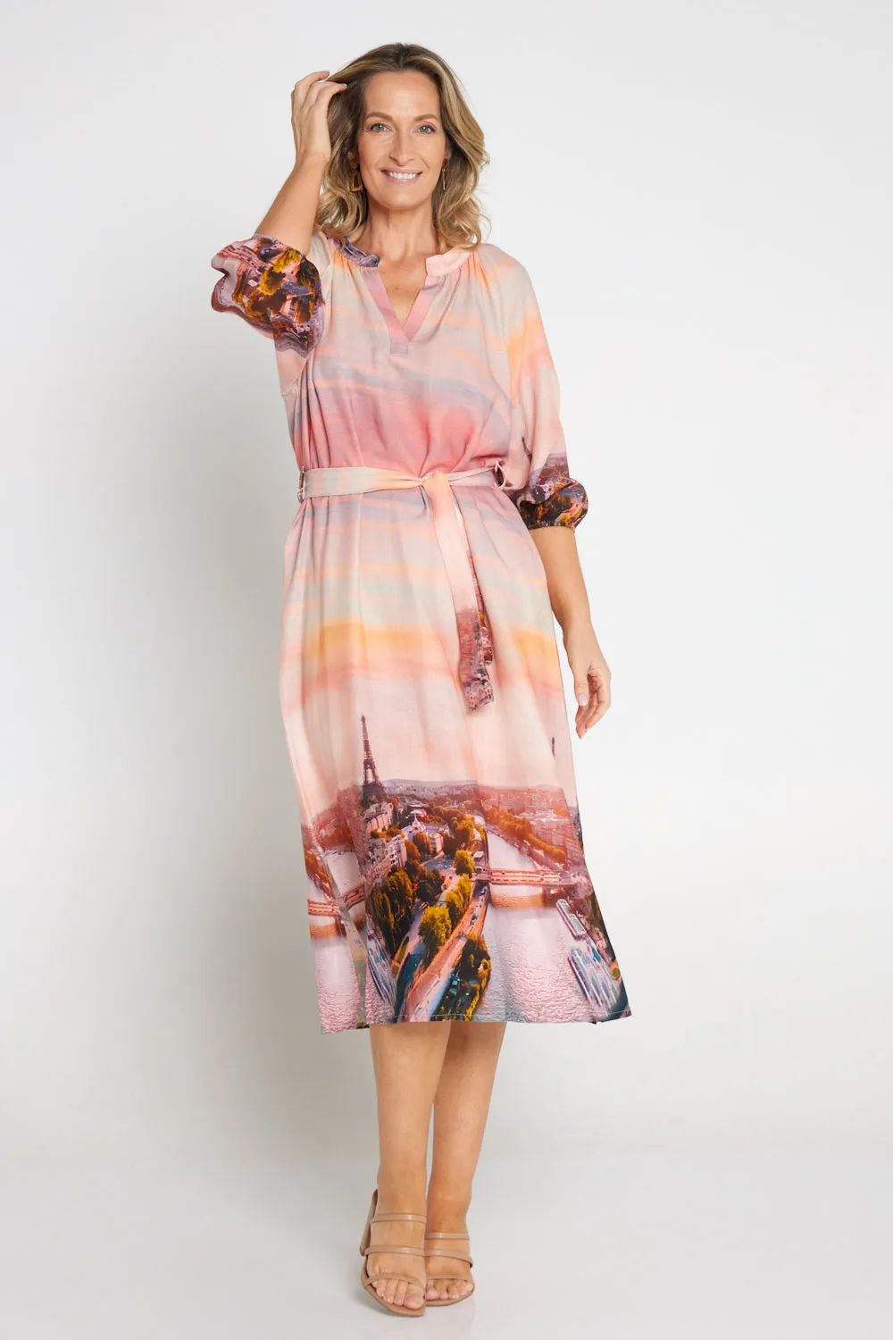 Belita Linen Dress - La Vie en Rose