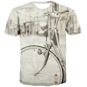 Bicycle T shirts Men Metal T shirts Funny City Tshirt Anime Psychedelic Tshirts Cool