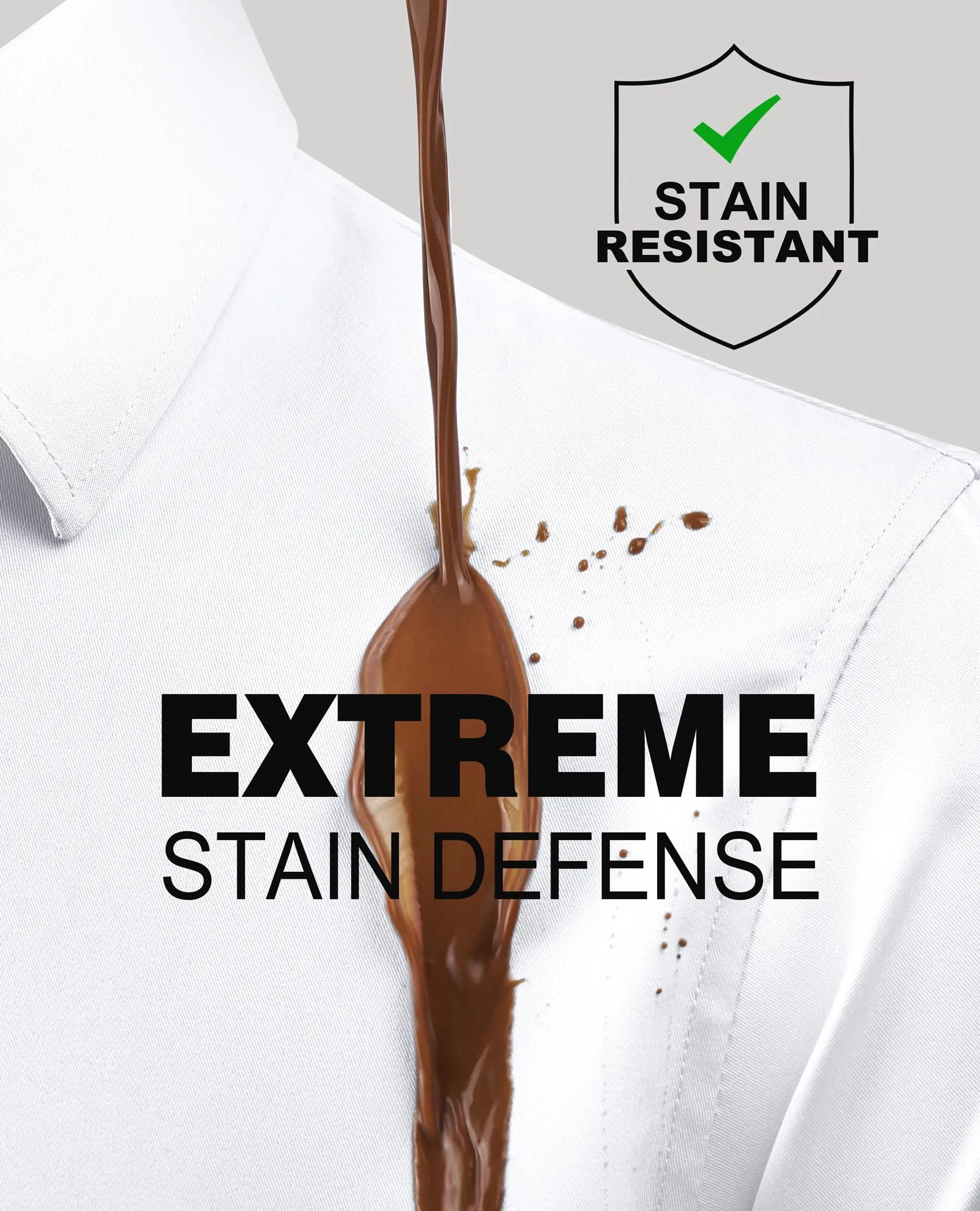 Big & Tall Stretch Wrinkle-Free Shirt Stain Sheild Dress Shirts