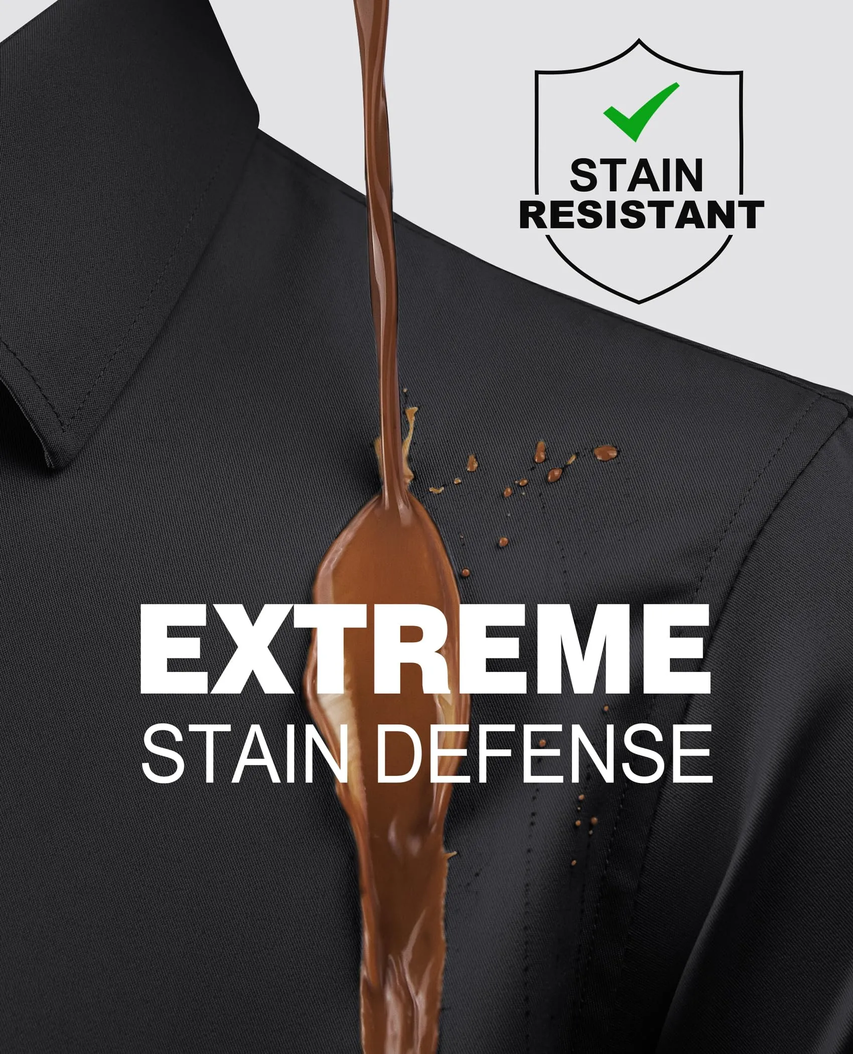 Big & Tall Stretch Wrinkle-Free Shirt Stain Sheild Dress Shirts