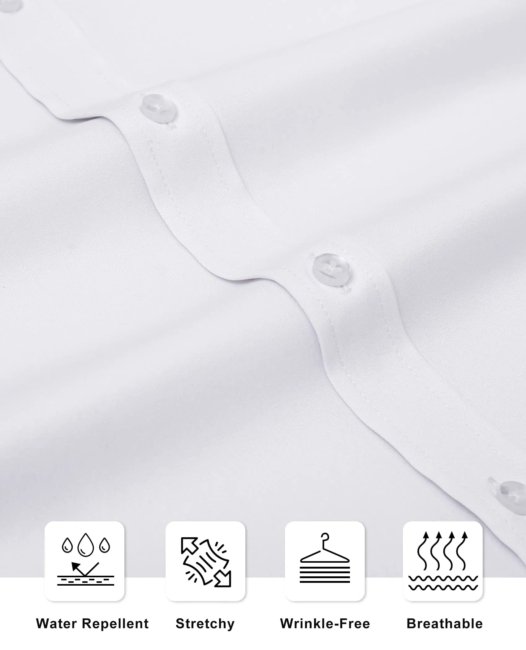 Big & Tall Stretch Wrinkle-Free Shirt Stain Sheild Dress Shirts