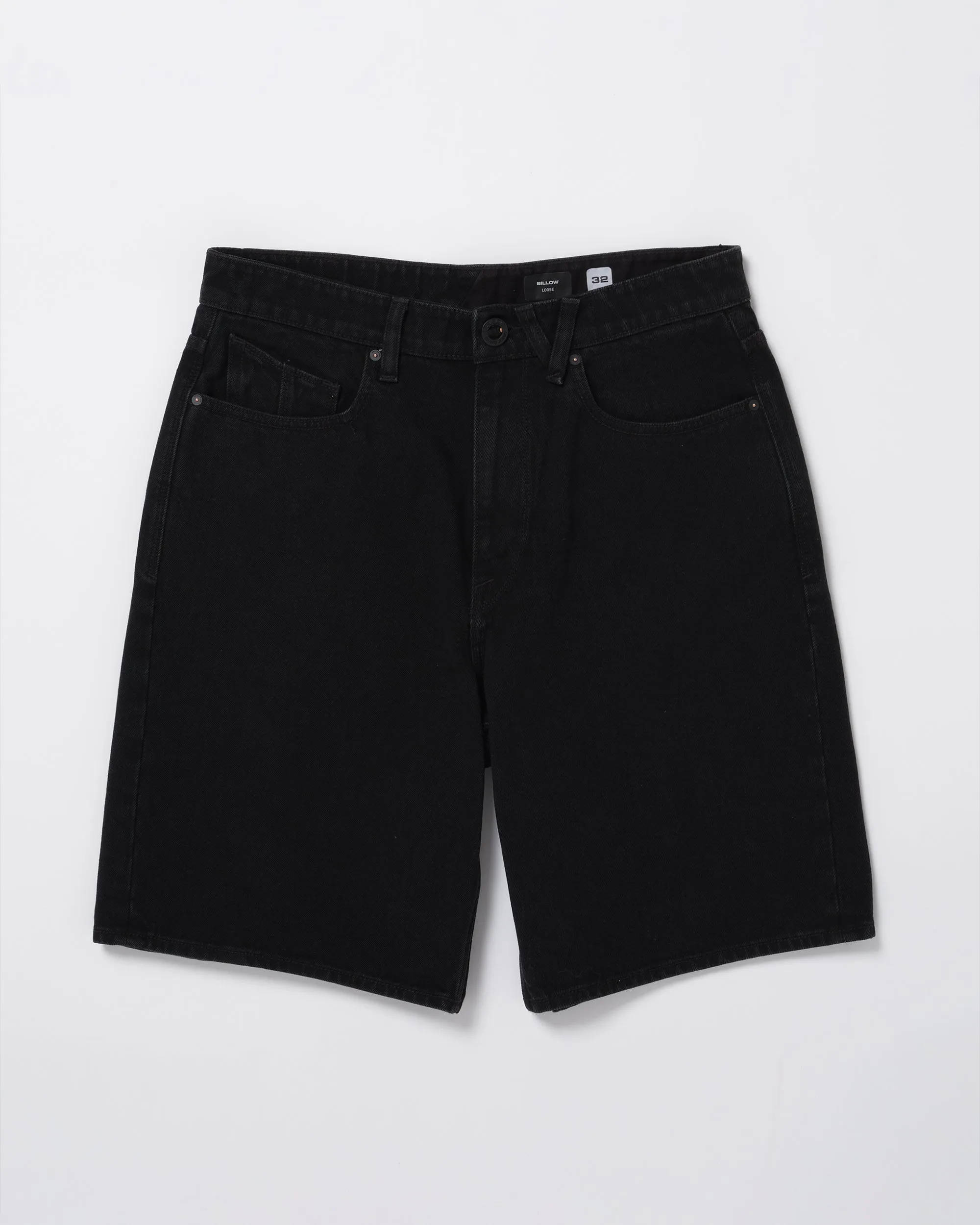 Billow Denim Short - BLACK