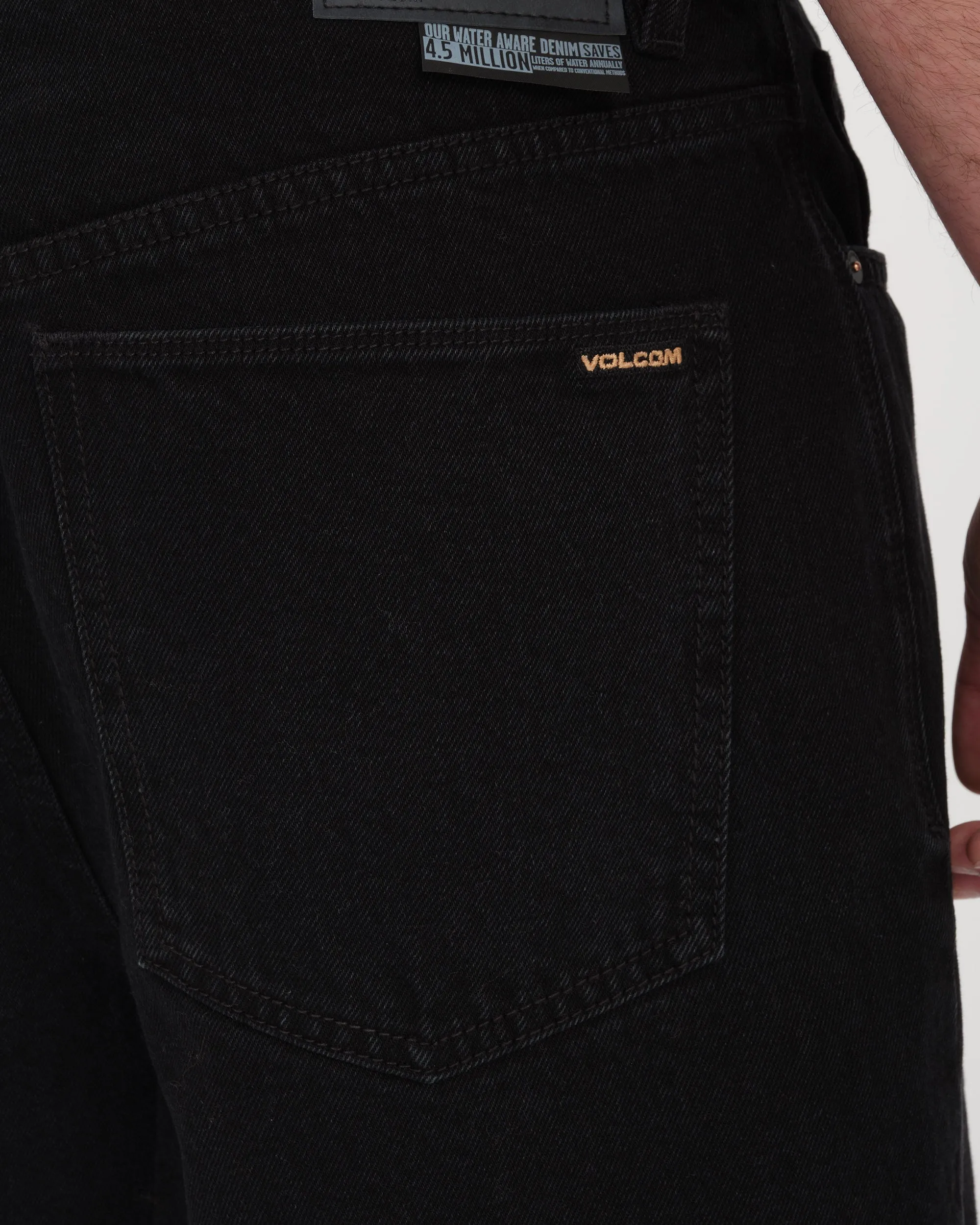 Billow Denim Short - BLACK