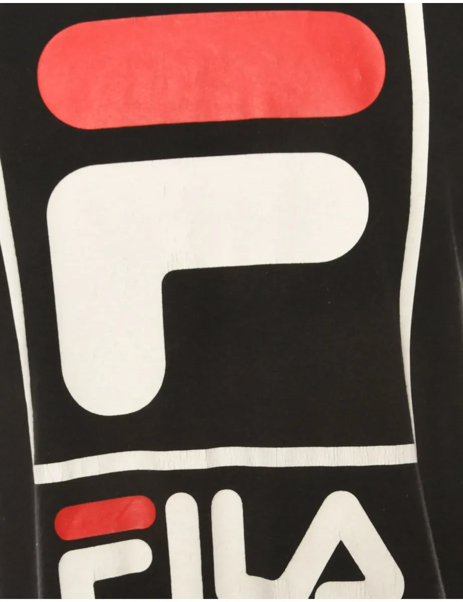 Black Fila Printed T-shirt - M