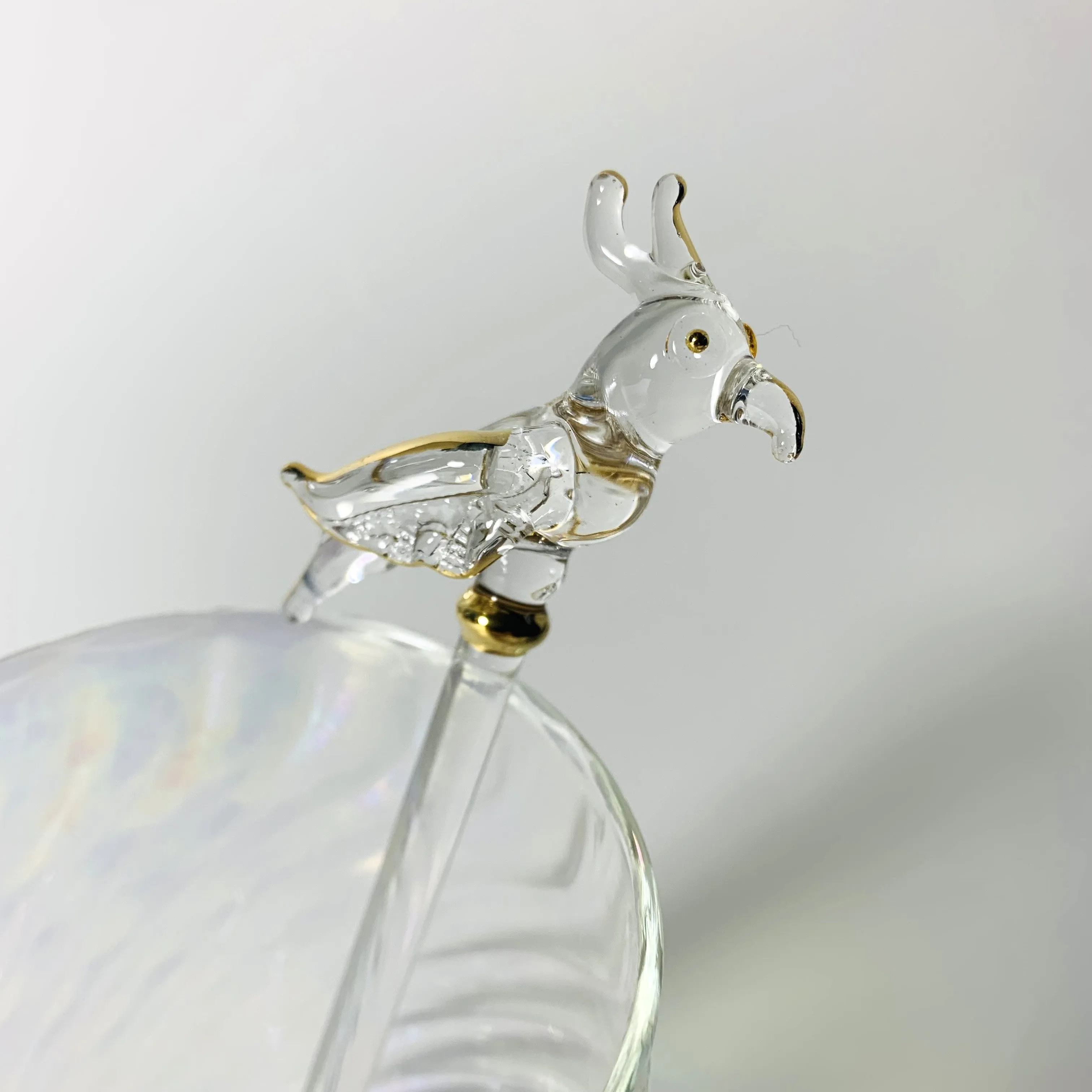 Blown Glass Cocktail Stirrer - Parrot