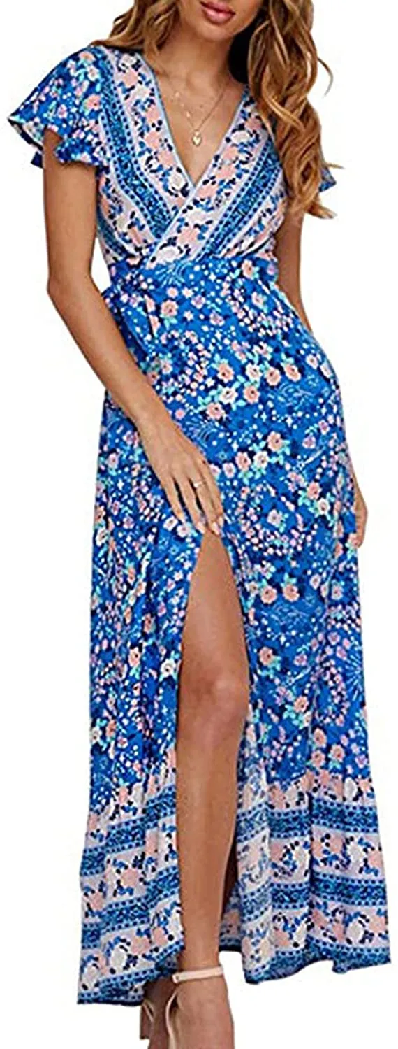 Boho Beach Wrap Dress