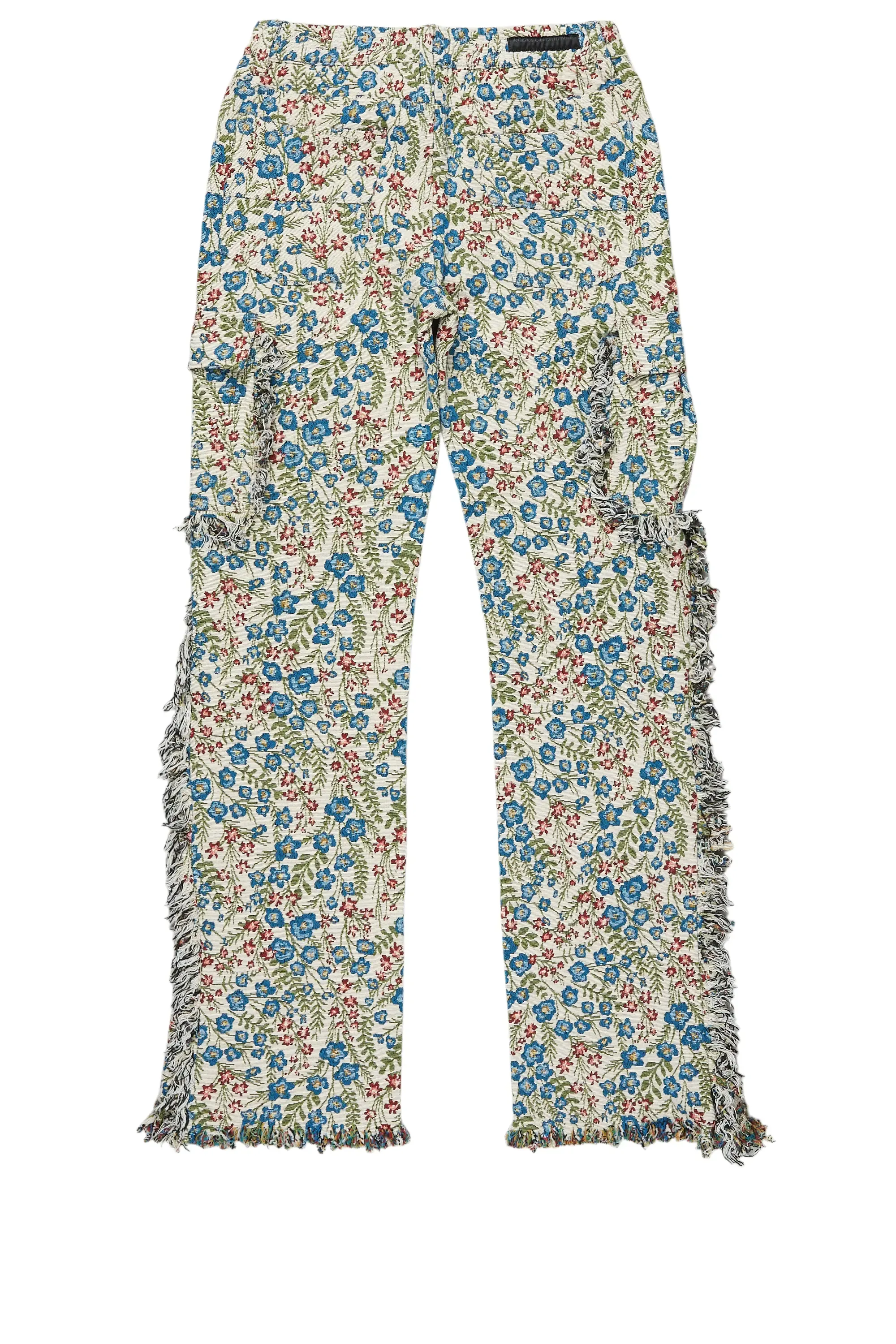 Boys Ayami Beige/Multi Slim Tapestry Flare Pants