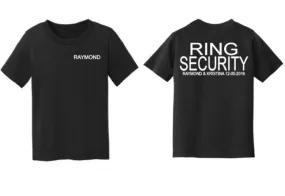 Boys Ring Security Shirt, Ring Bearer, Wedding Party