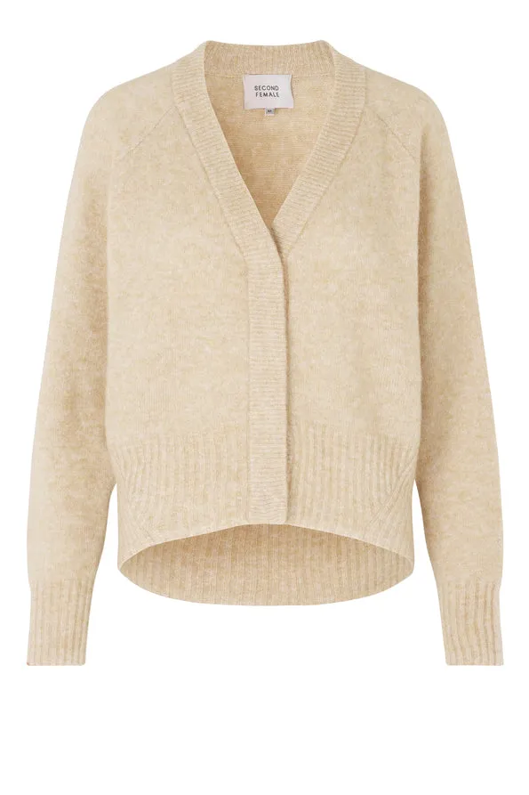 Brook Knit Boxy Cardigan - Brazilian Sand