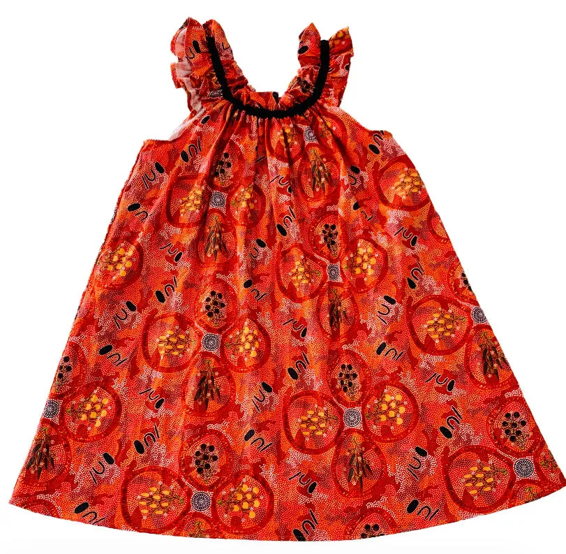 Bush Tucker Dreaming Ruffle Dress