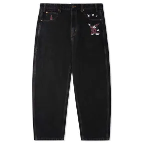 Butter Goods - Fantasia Baggy Denim Jeans Washed Black