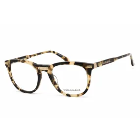 Calvin Klein Jeans Unisex Eyeglasses - Khaki Tortoise Plastic Round | CKJ20518 244