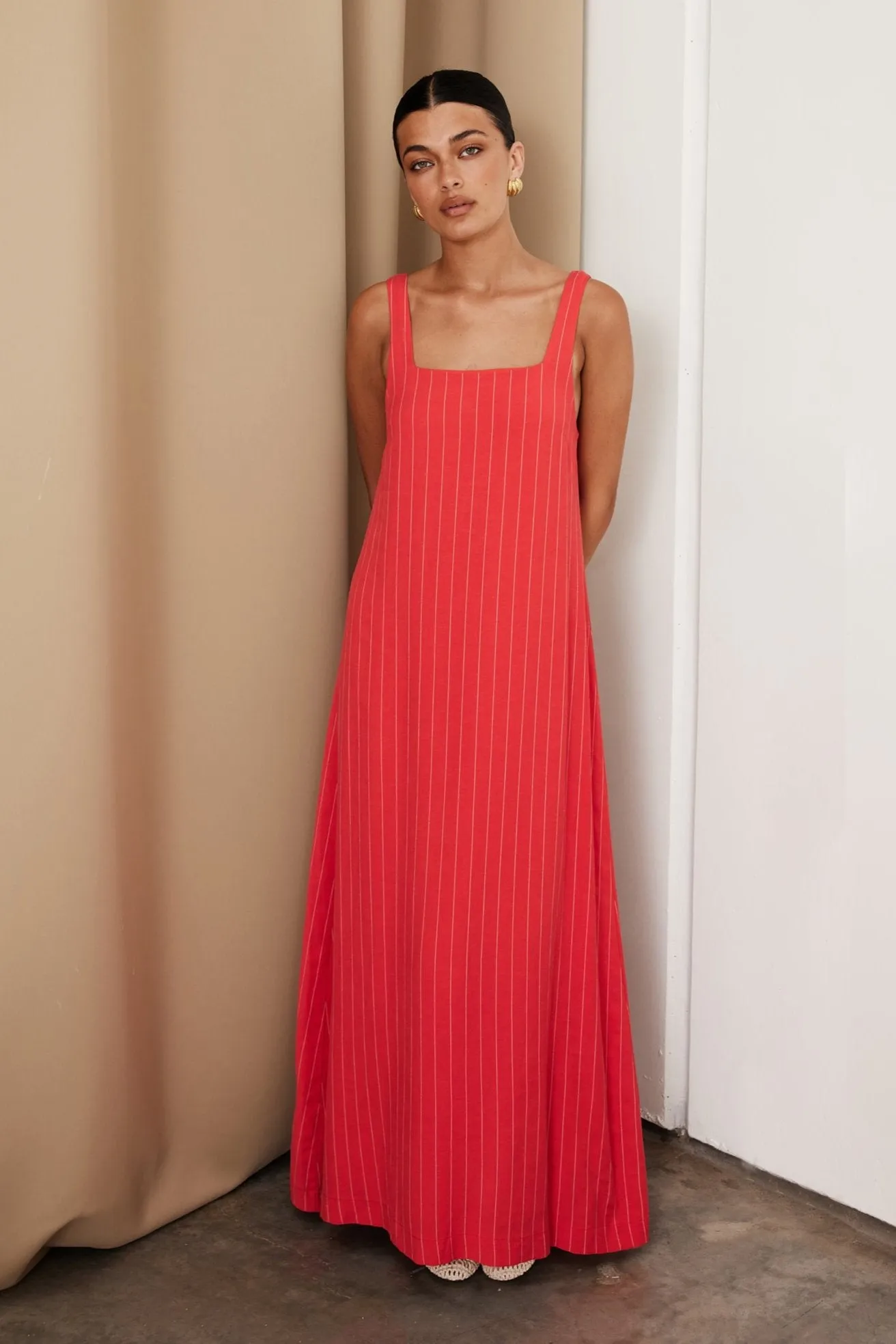 Cannes Maxi Dress (Red)