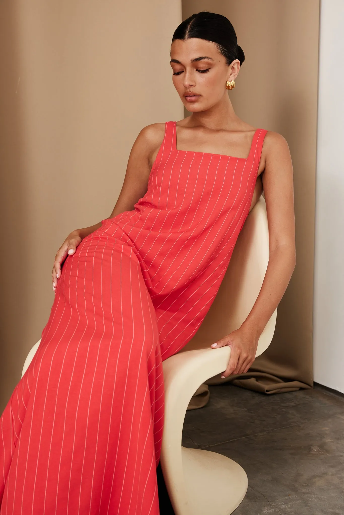 Cannes Maxi Dress (Red)