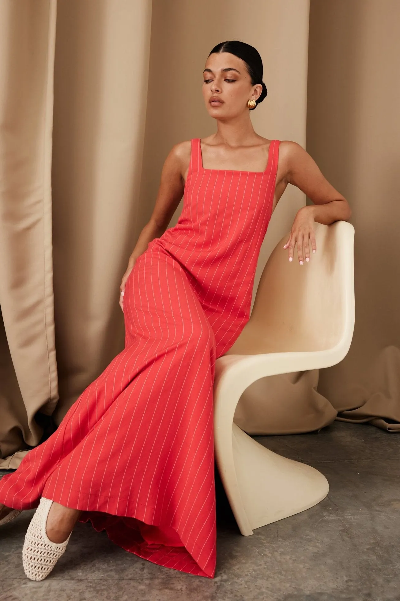 Cannes Maxi Dress (Red)