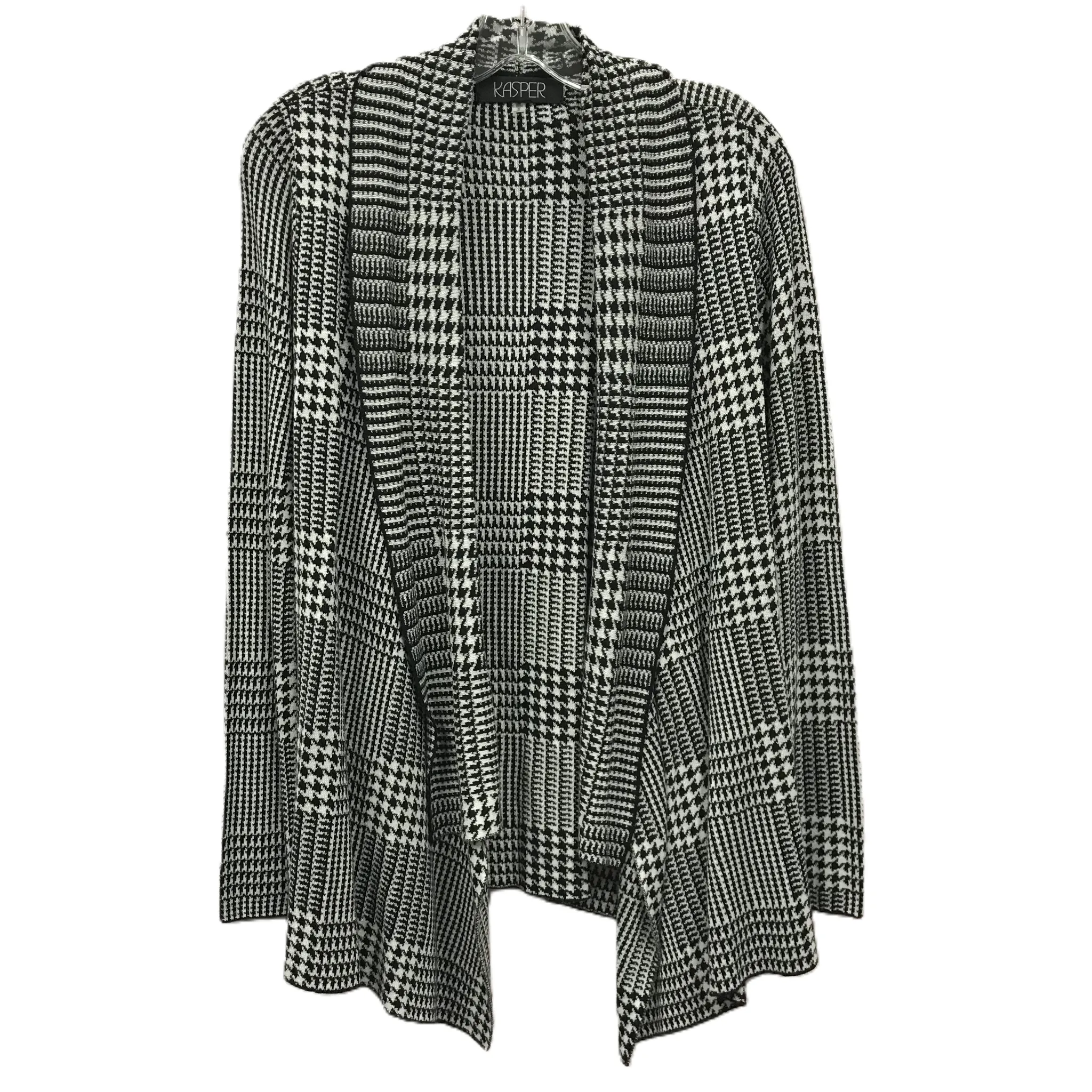 Cardigan By Kasper In Black & White, Size: S