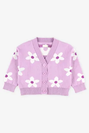 Cardigan tricot jacquard - Bébé fille