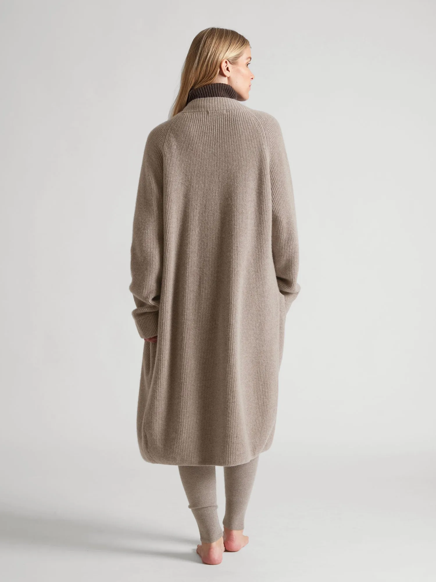 Cashmere cardigan "Olea" - Toast