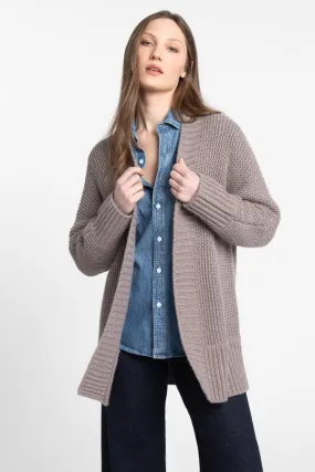 Cashmere Luxe Garter Stitch Cardigan