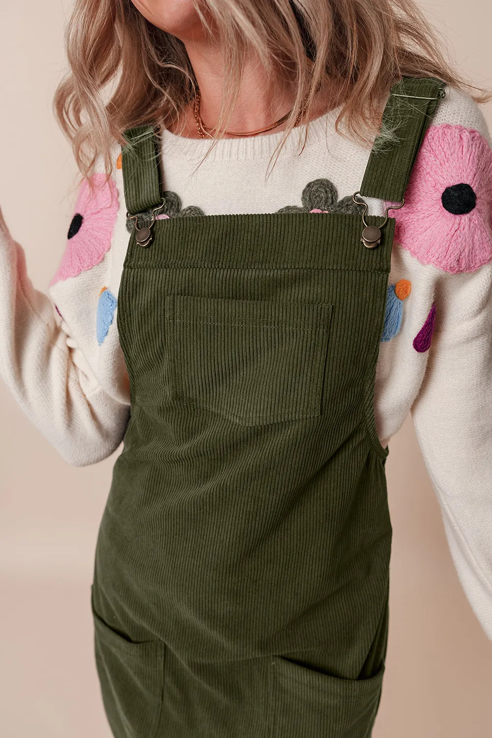 Casual Olive Green Dress