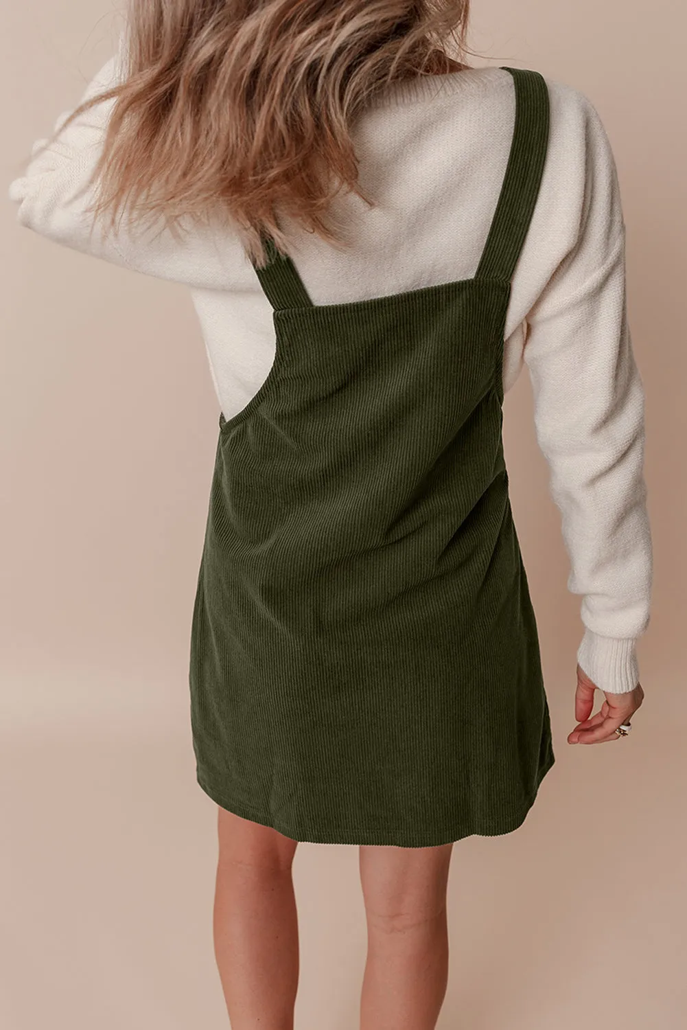 Casual Olive Green Dress