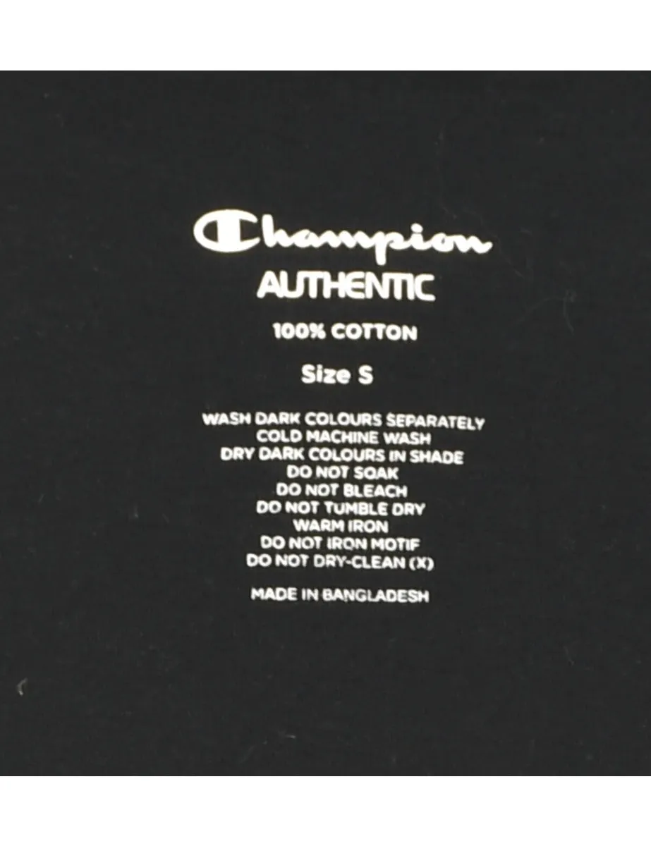 Champion Black Printed T-shirt - S