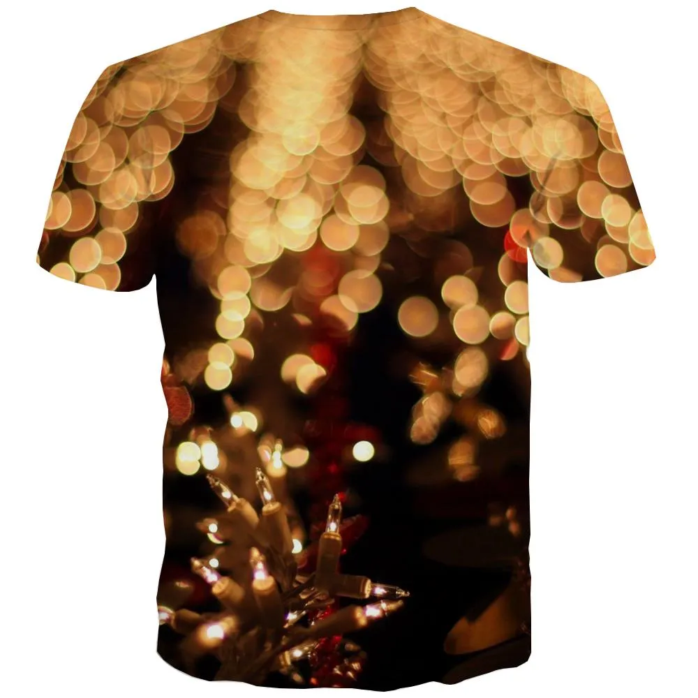 christmas tree lights tshirts shirt tee festival men art costume Cool Christmas