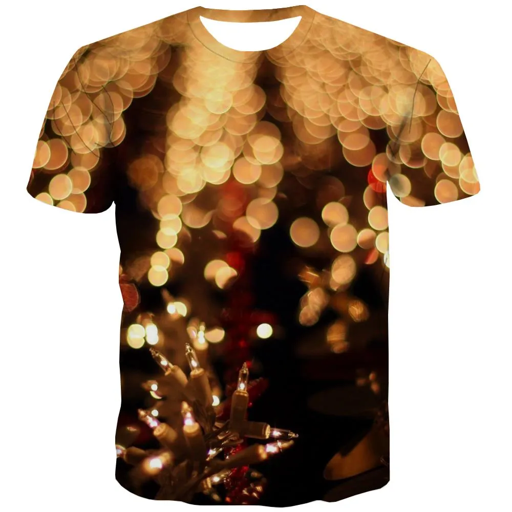 christmas tree lights tshirts shirt tee festival men art costume Cool Christmas