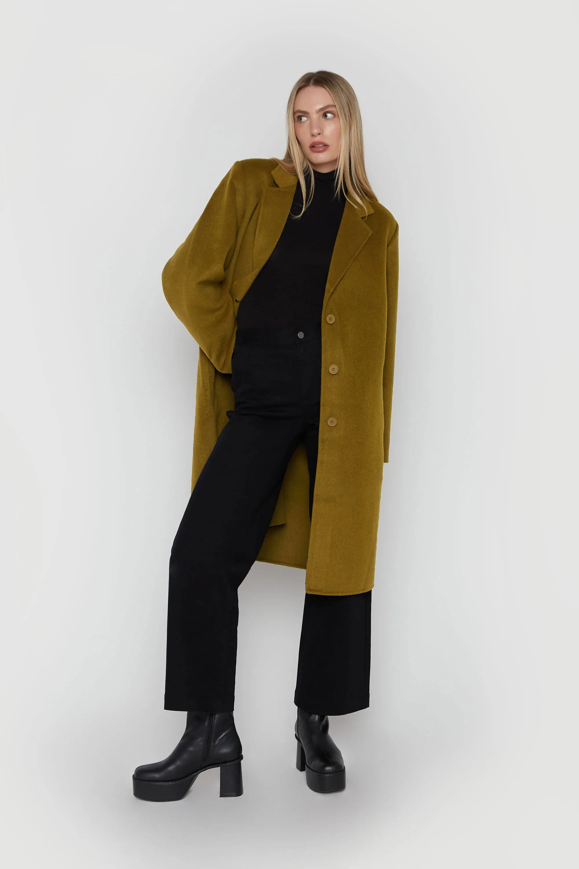 CLASSIC FIT WOOL BLEND COAT