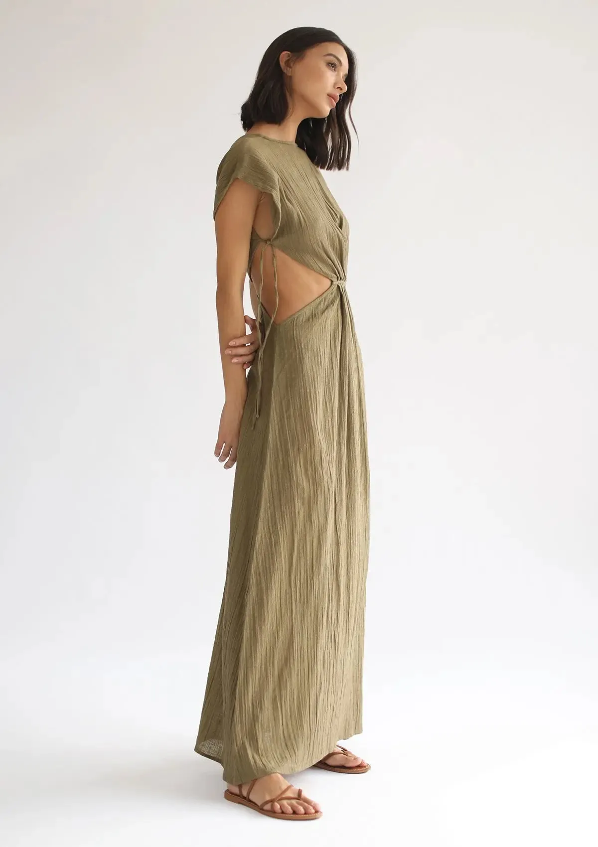 CLEO DRESS - OLIVE