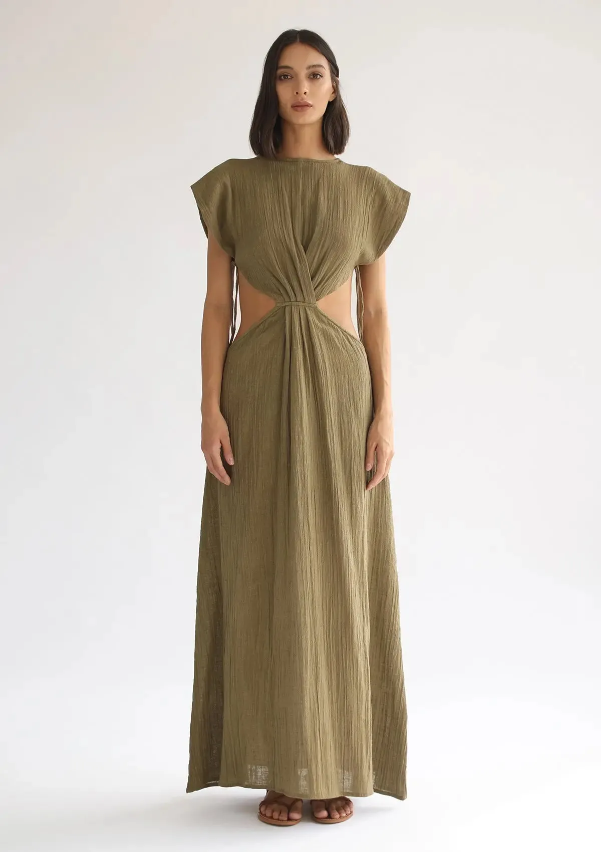 CLEO DRESS - OLIVE