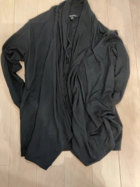 {{ClientCode}} BLACK ATHLETA OPEN CARDIGAN, M