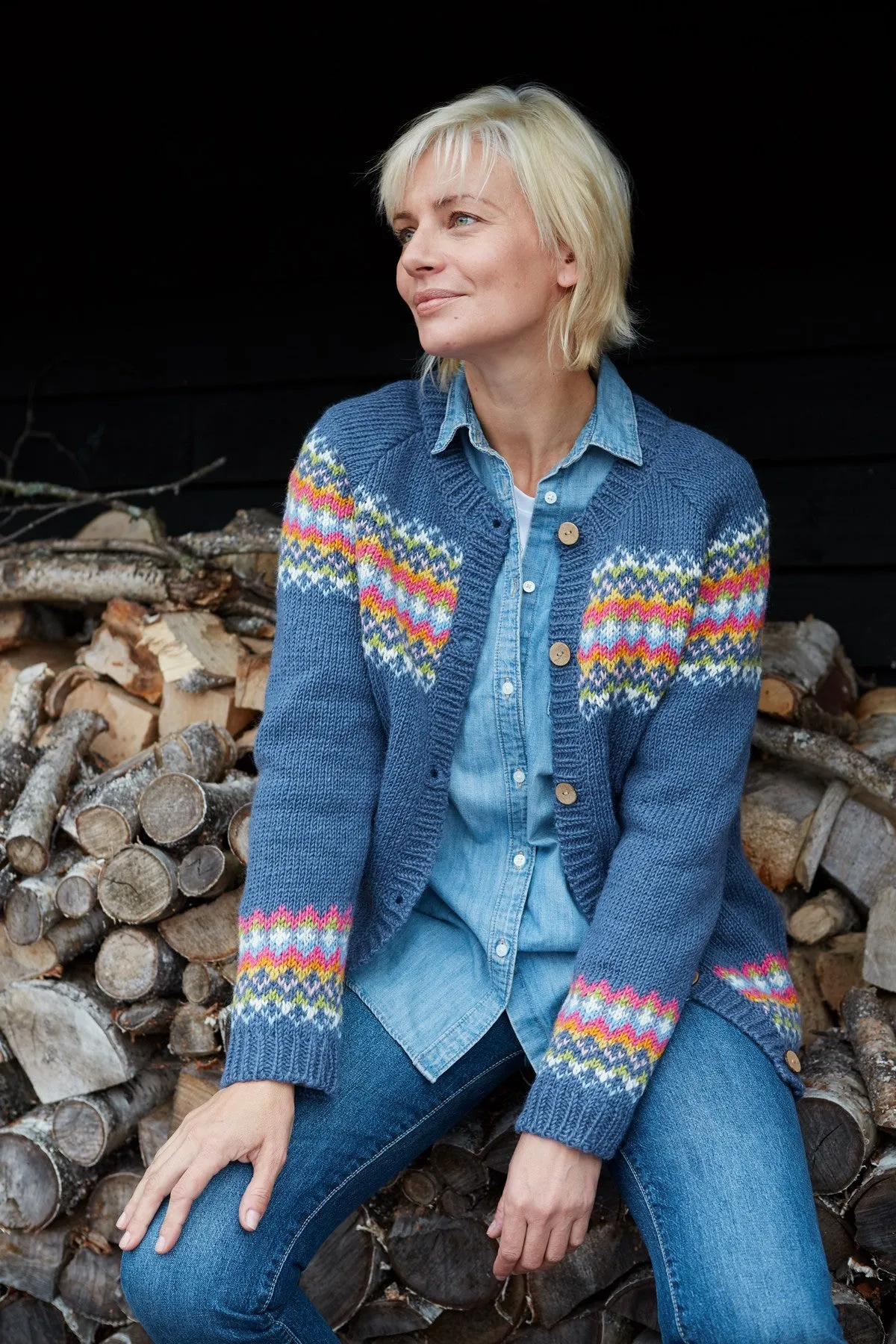 Clifden Cardigan Denim