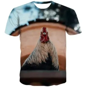 Cock T-shirt Men Harajuku Tshirt Anime Hilarious Tshirt Printed Street T-shirts Graphic Leisure Tshirts Casual Short Sleeve