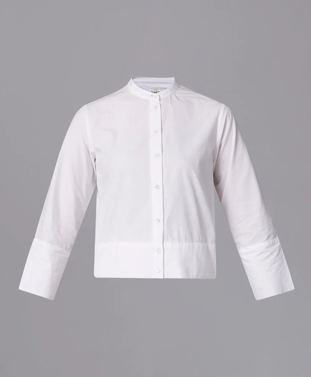 Cotton Stand Collar Shirt