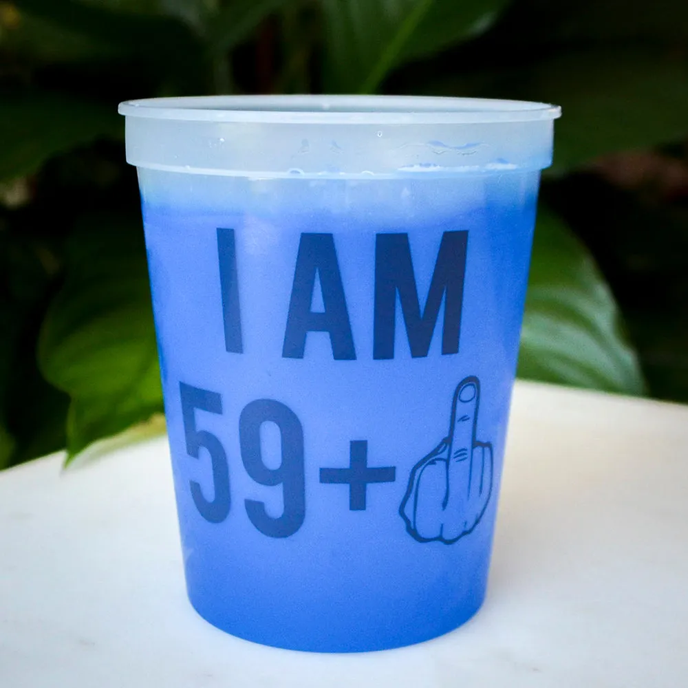 Custom 60th Birthday Party Mood Cups