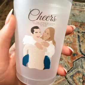 Custom Full Color Cheers Artwork Shatterproof Cups